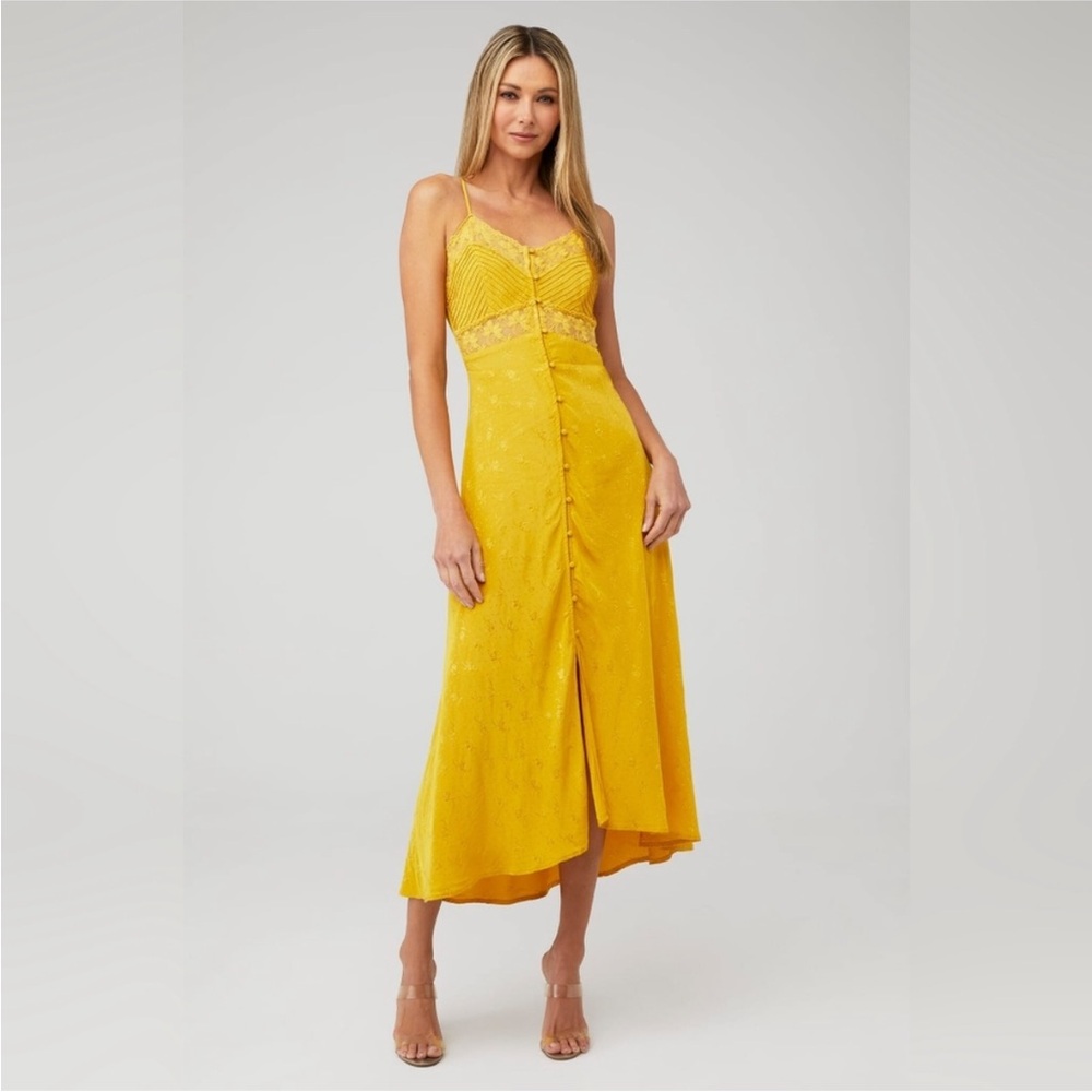 ASTR the Label Dream Catcher Dress Yellow
